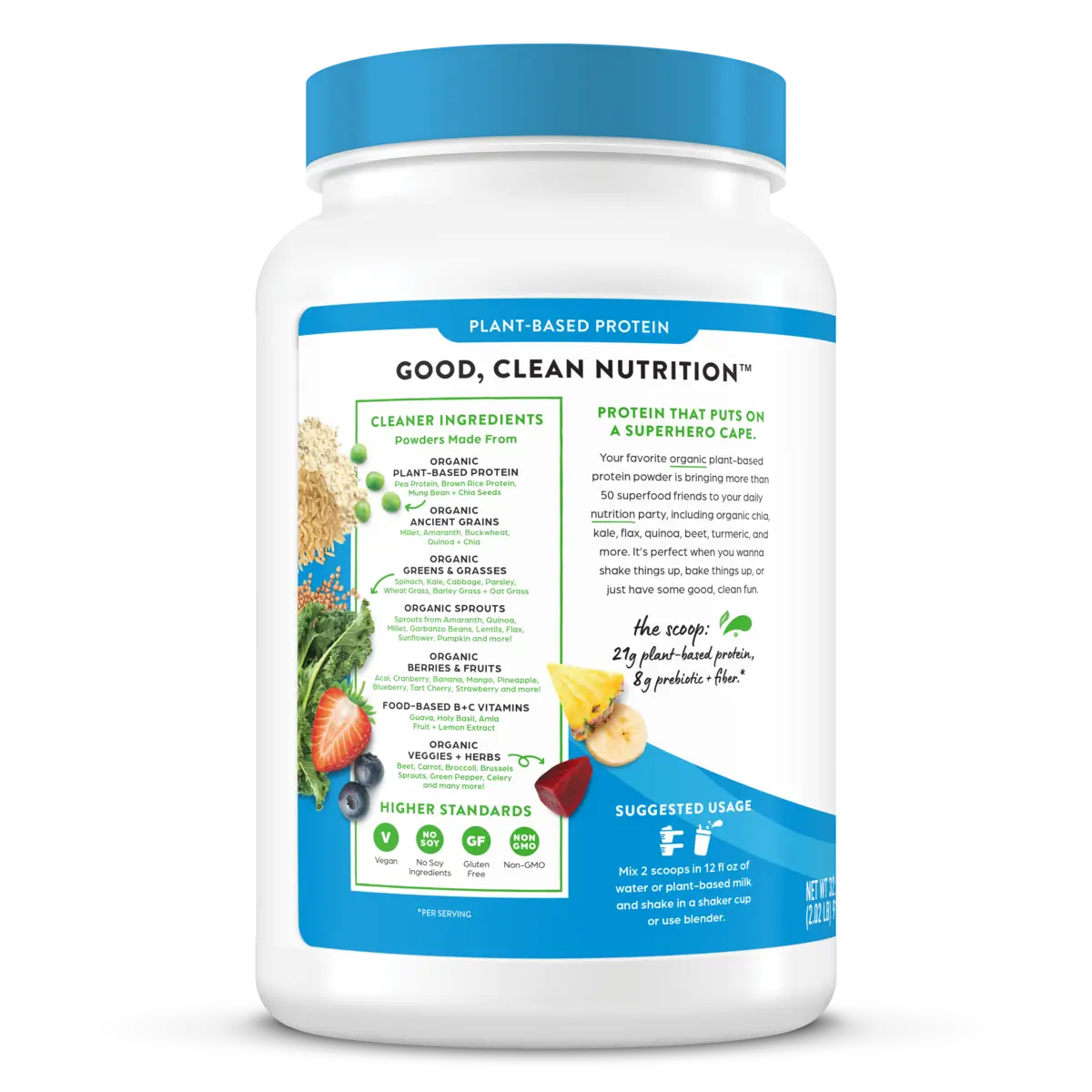 Organic Protein? & Superfoods Plant Based Protein Powder - Vanilla bean