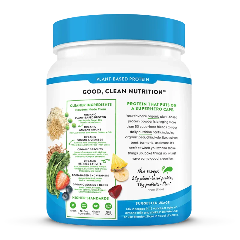 Organic Protein? & Superfoods Plant Based Protein Powder - Creamy Chocolate Fudge